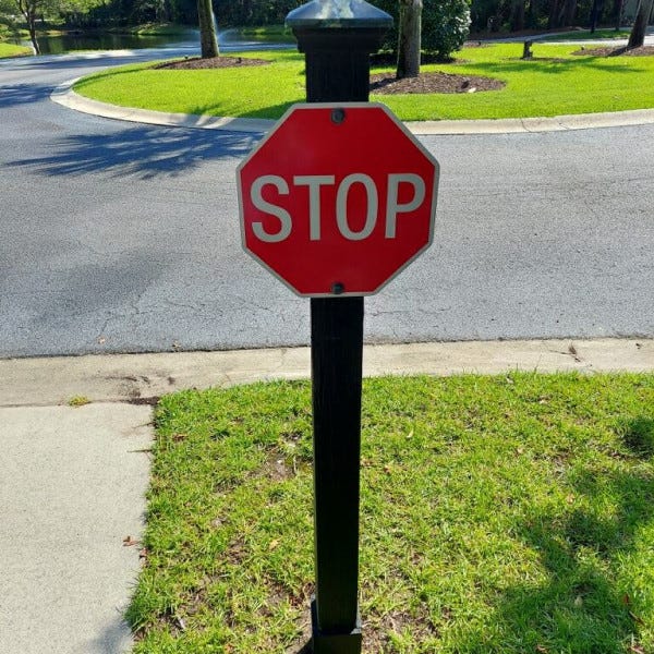Stop sign