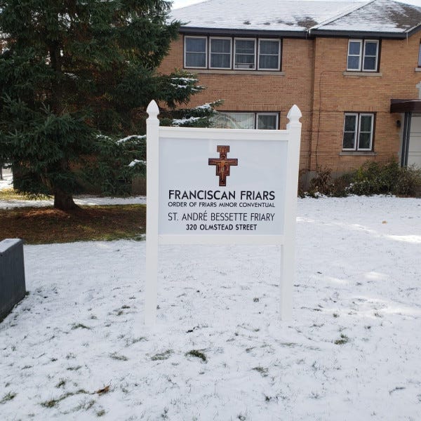 post system with aluminum panel sign
