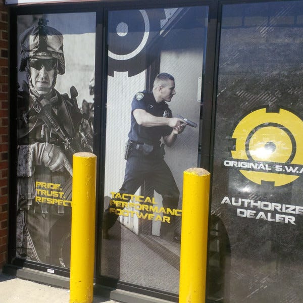 perforated window graphics swat