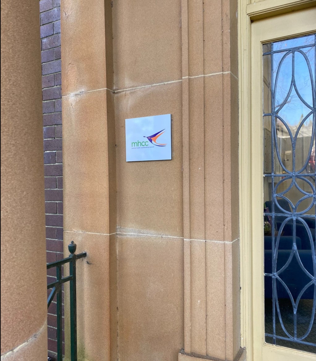 MHCC Vinyl onto Acrylic Panels, and Vinyl onto glass