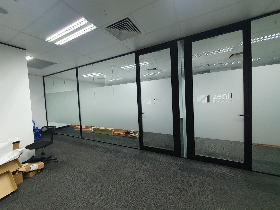 Window Graphics/Frosting with cut out/ Door logos by Signarama Burwood
