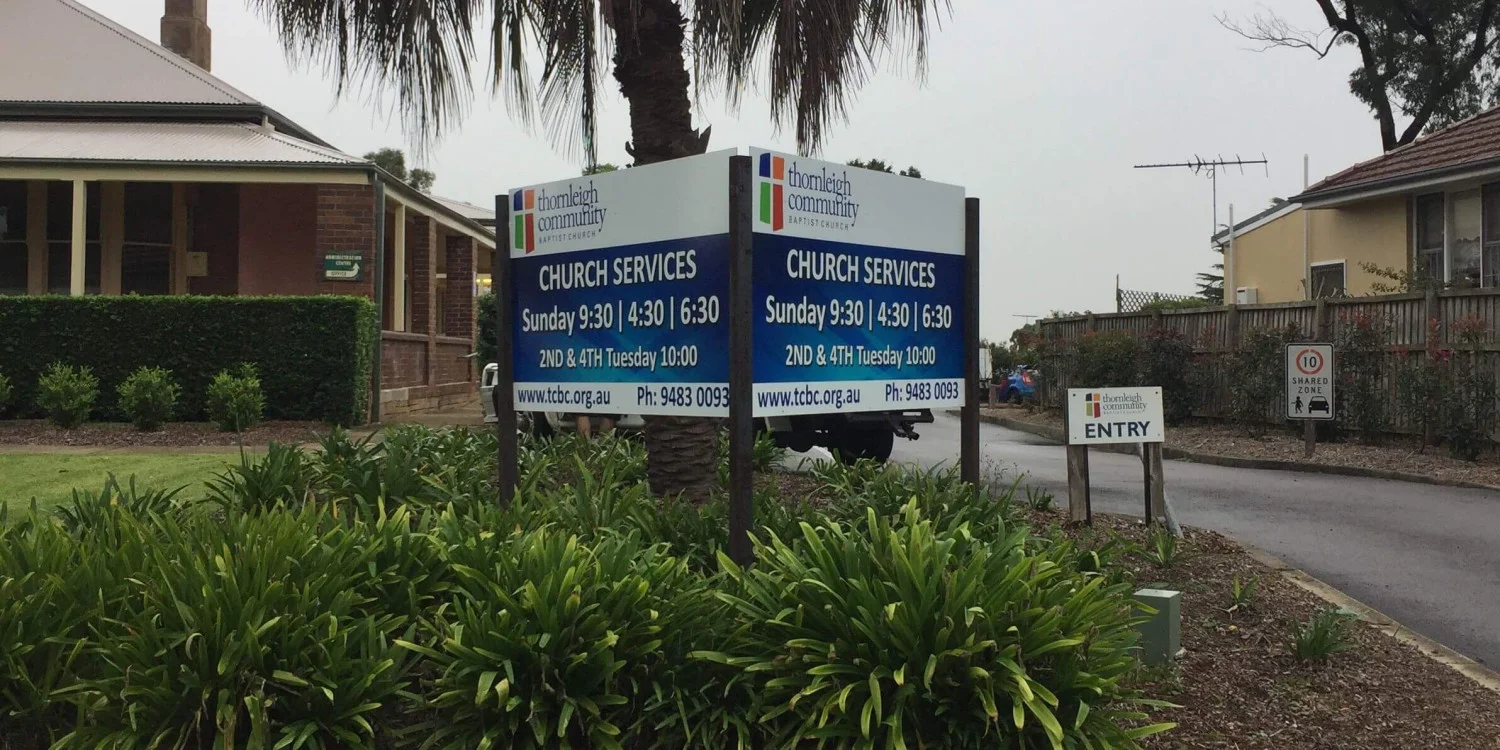 Panel and Post Signs