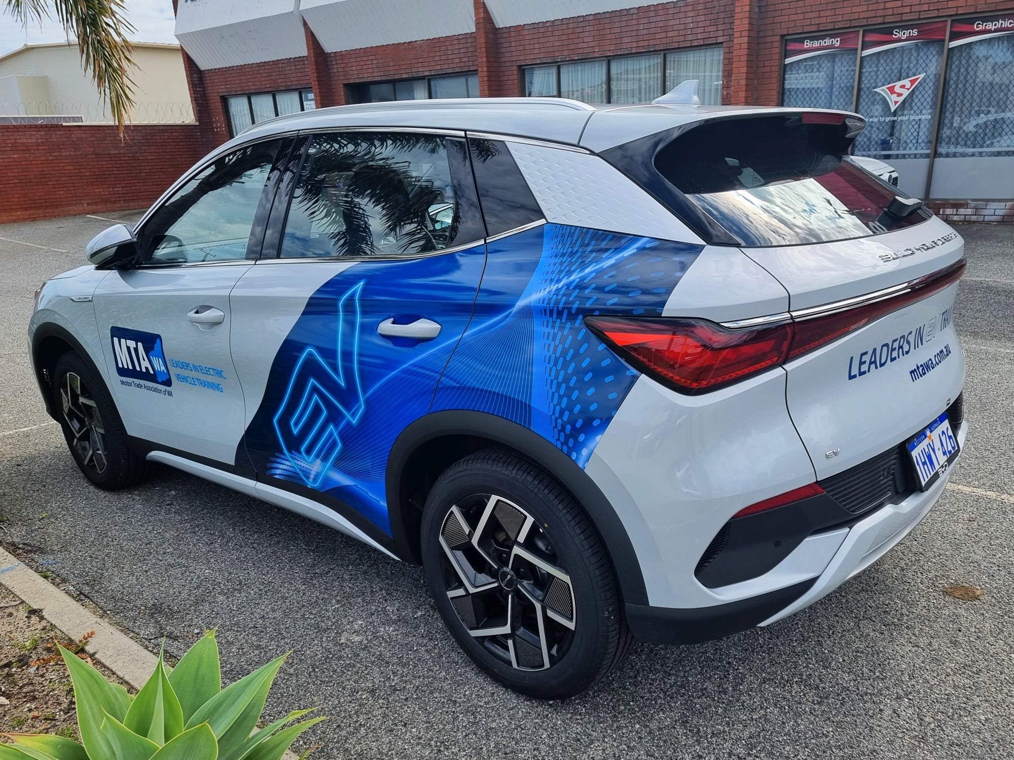 MTA WA Electric Vehicle Car Wrap