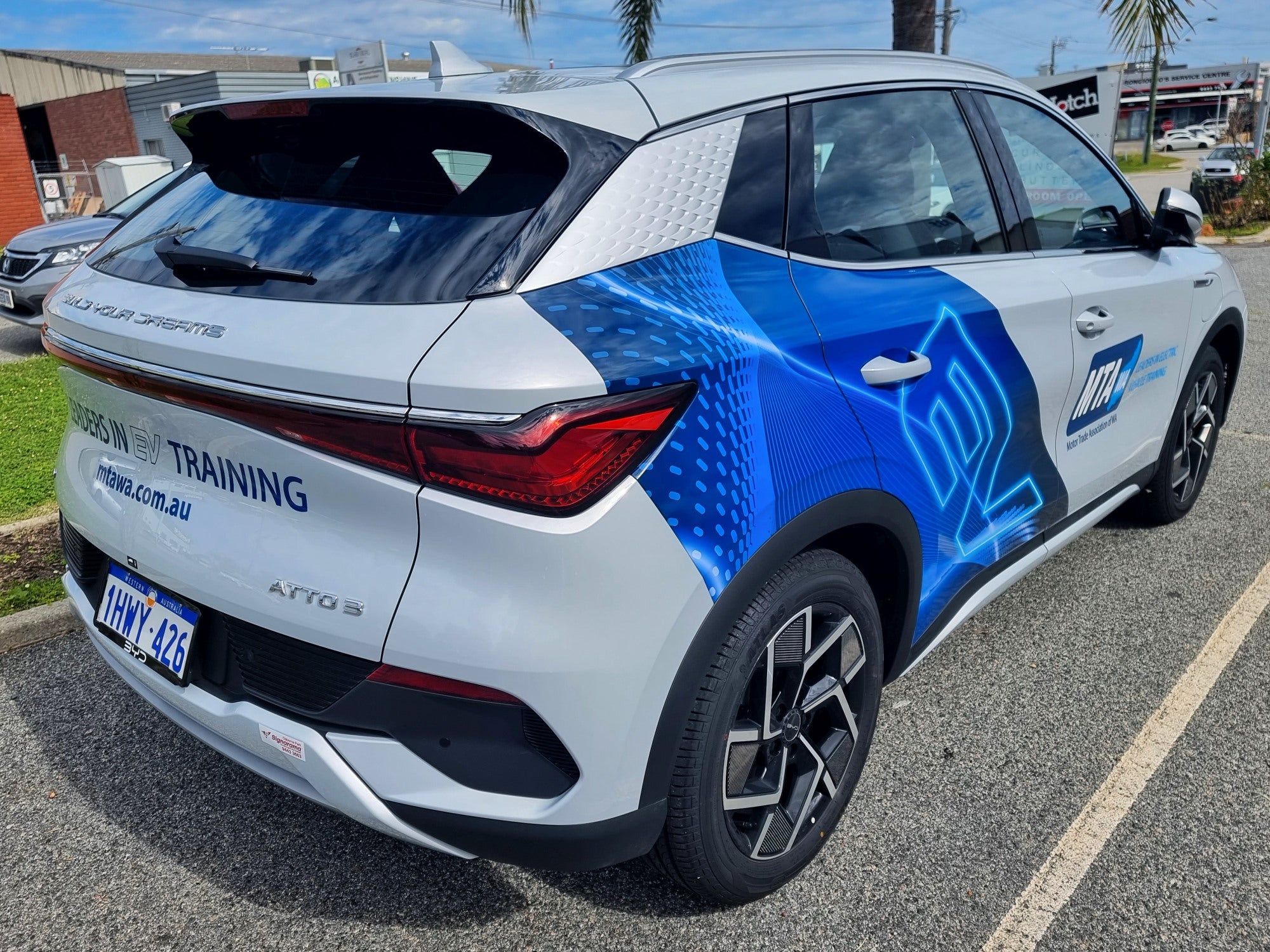 MTA WA Electric Vehicle Car Wrap