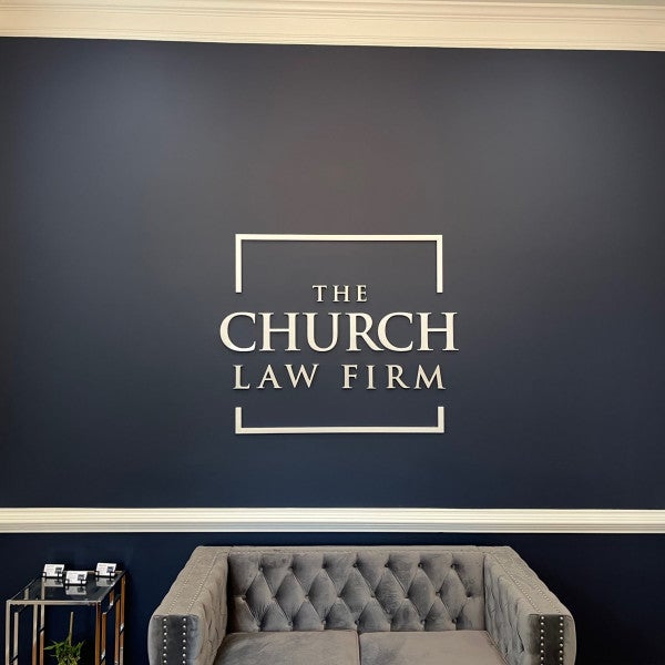 2023 04 27 Wall Logo Dimensional PVC Church Law