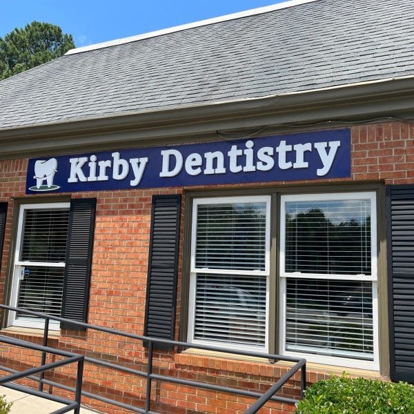 2023 08 10 Dimensional Letters Backplate Building Sign Kirby Dentistry