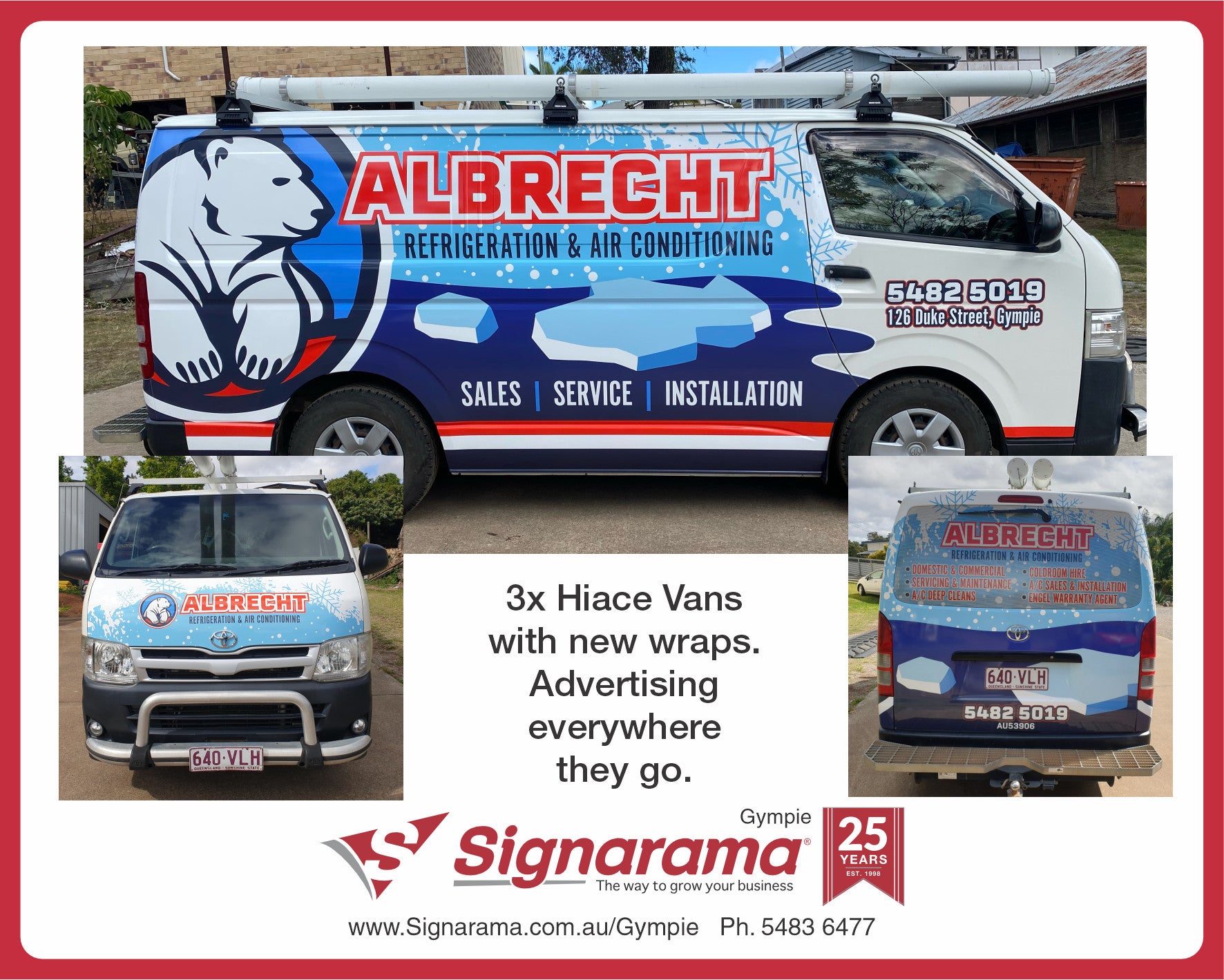 Van Wraps x 3
