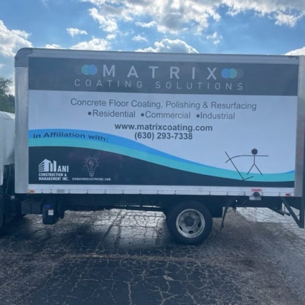 Matrix Box Truck Driver Side Vehicle Wrap