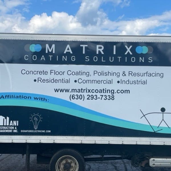 Matrix Box Truck Passenger Side Vehicle Wrap