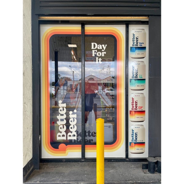 Window Graphics - Better Beer - Fawkner.