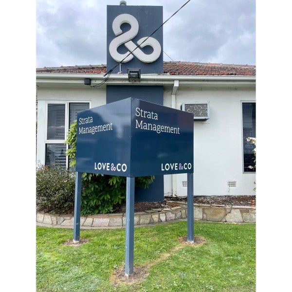 New Front Signage Panels - Love & Co.