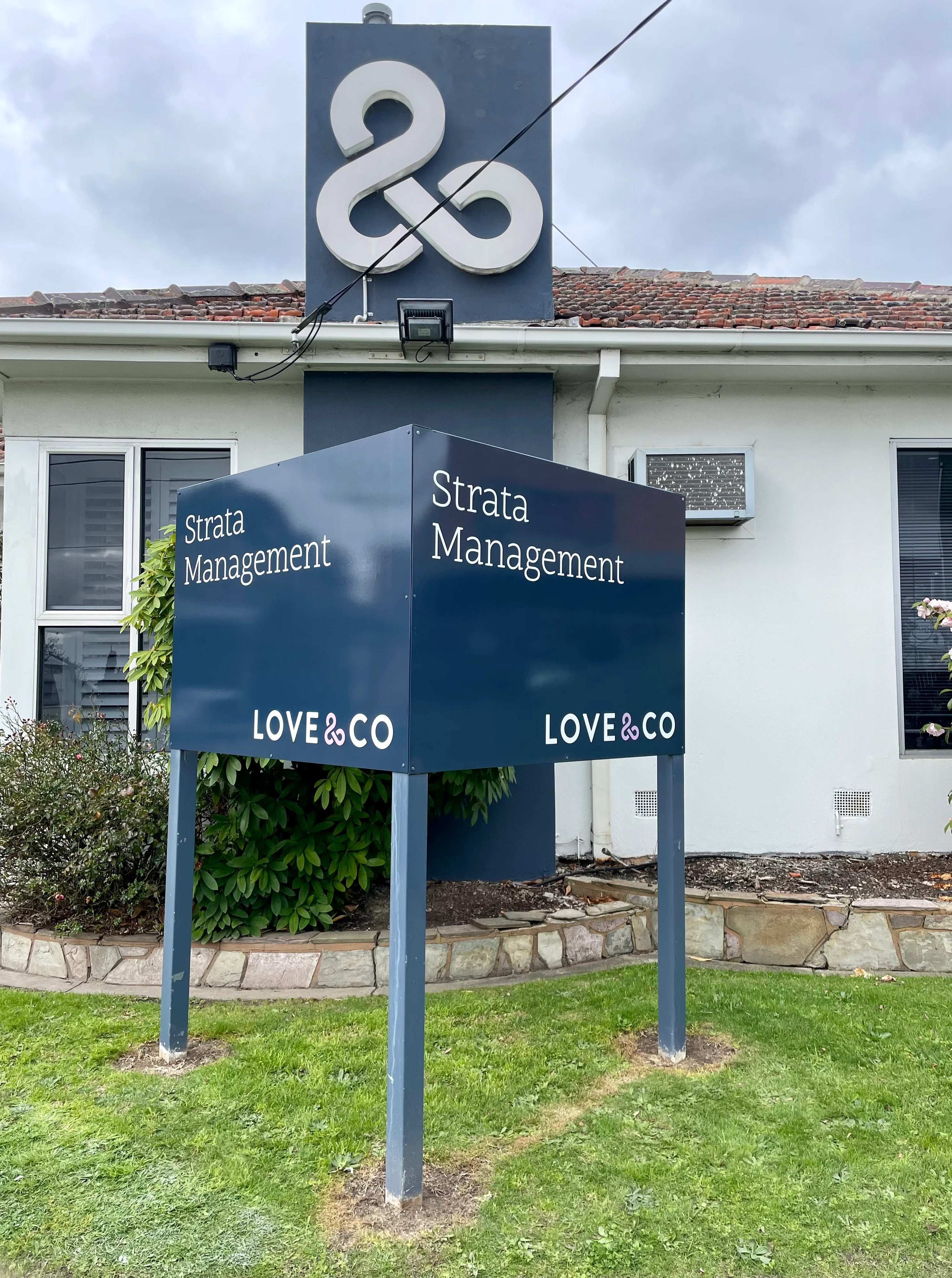 New Front Signage Panels - Love & Co.