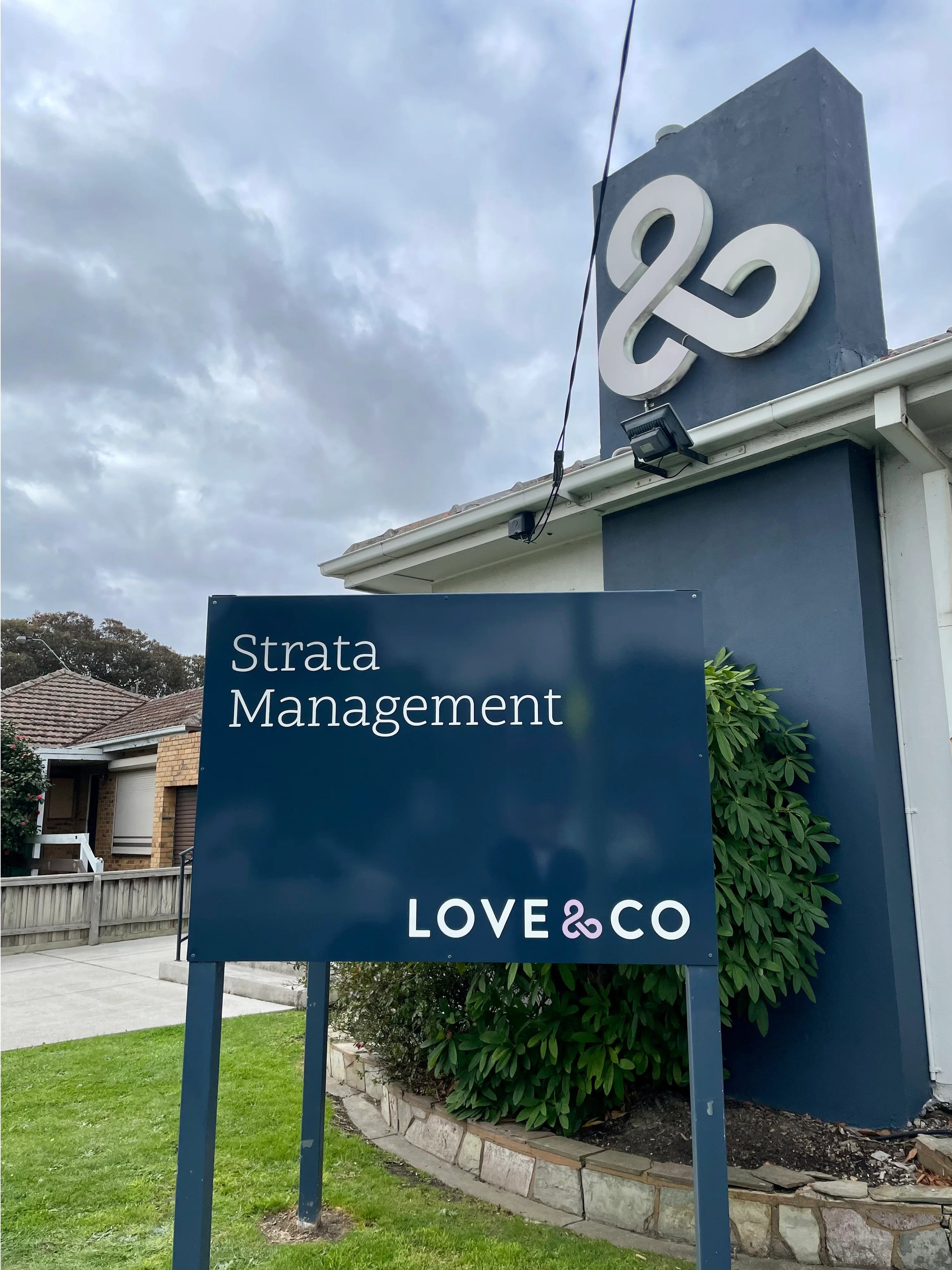 New Front Signage Panels - Love & Co.