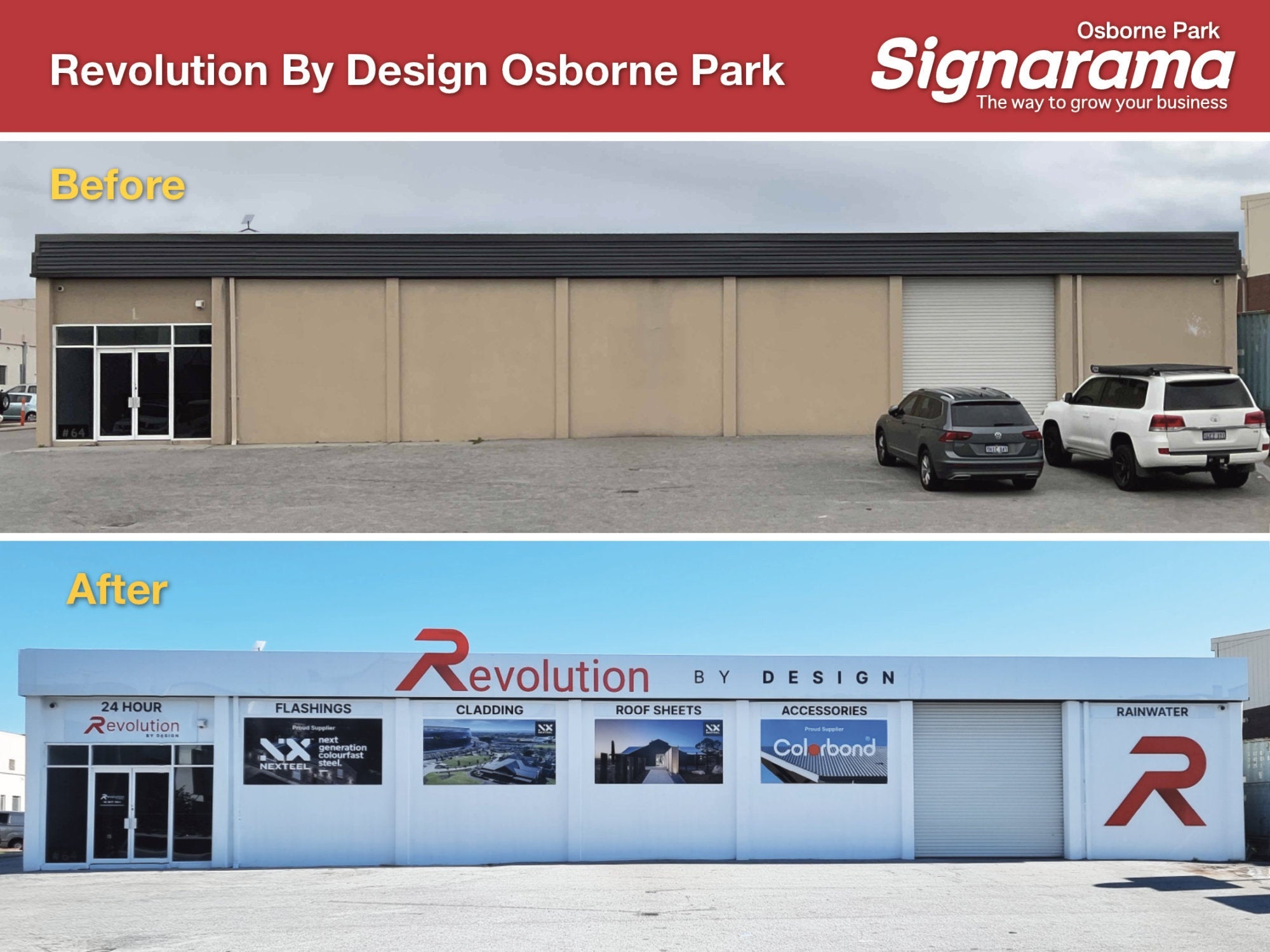 Revolution By Design Building Signage