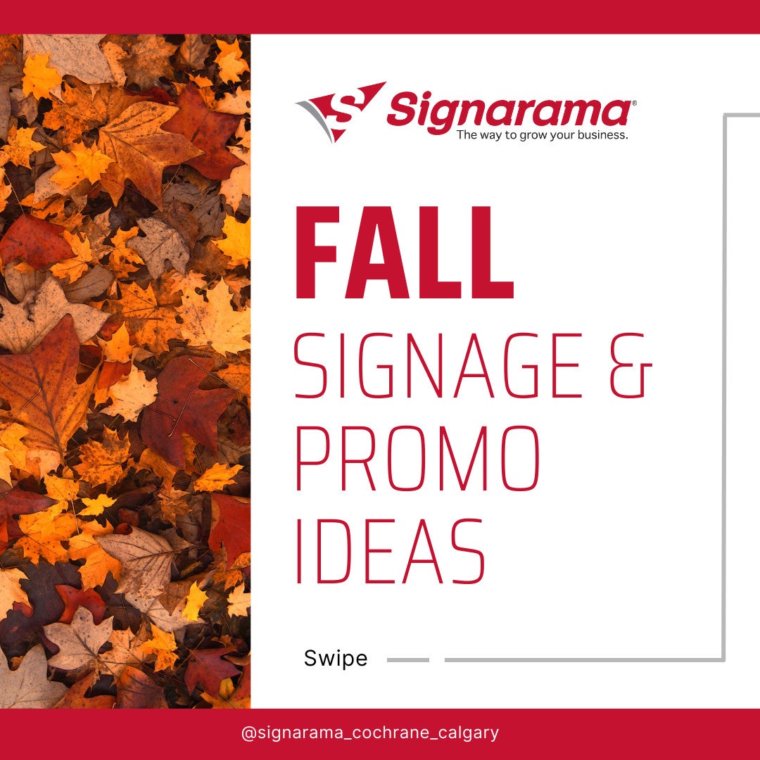 Here are some ideas for how to promote your business with Signarama this fall! 