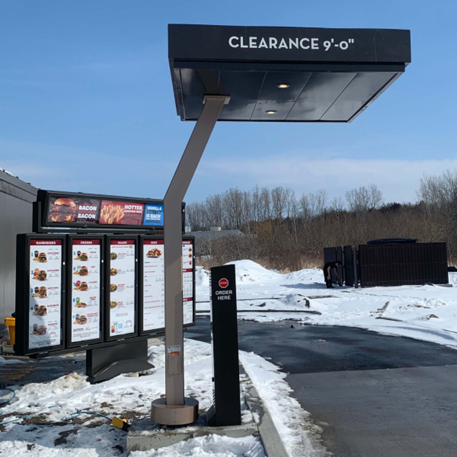 Wendys Drive Through Menu Installation
