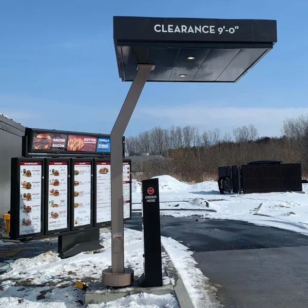 Wendys Drive Through Menu Installation