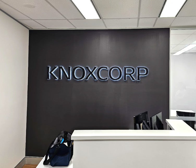 3D illuminated signs and Window frosting, posters