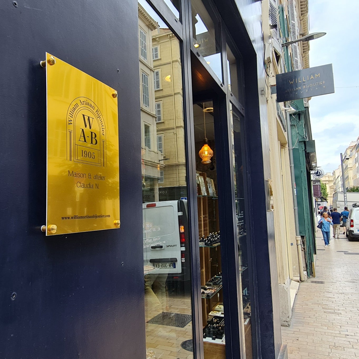 WILLIAM BIJOUTIER-MARSEILLE-PLAQUE LAITON