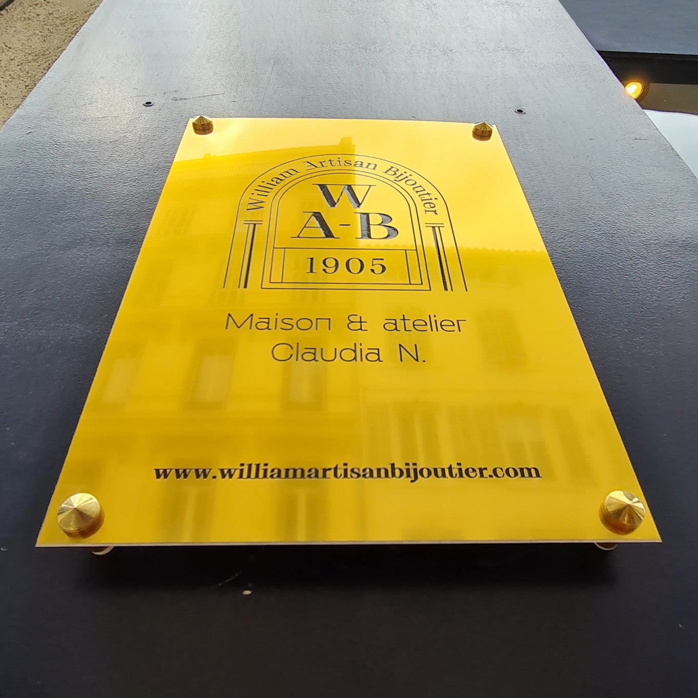WILLIAM BIJOUTIER-MARSEILLE-PLAQUE LAITON