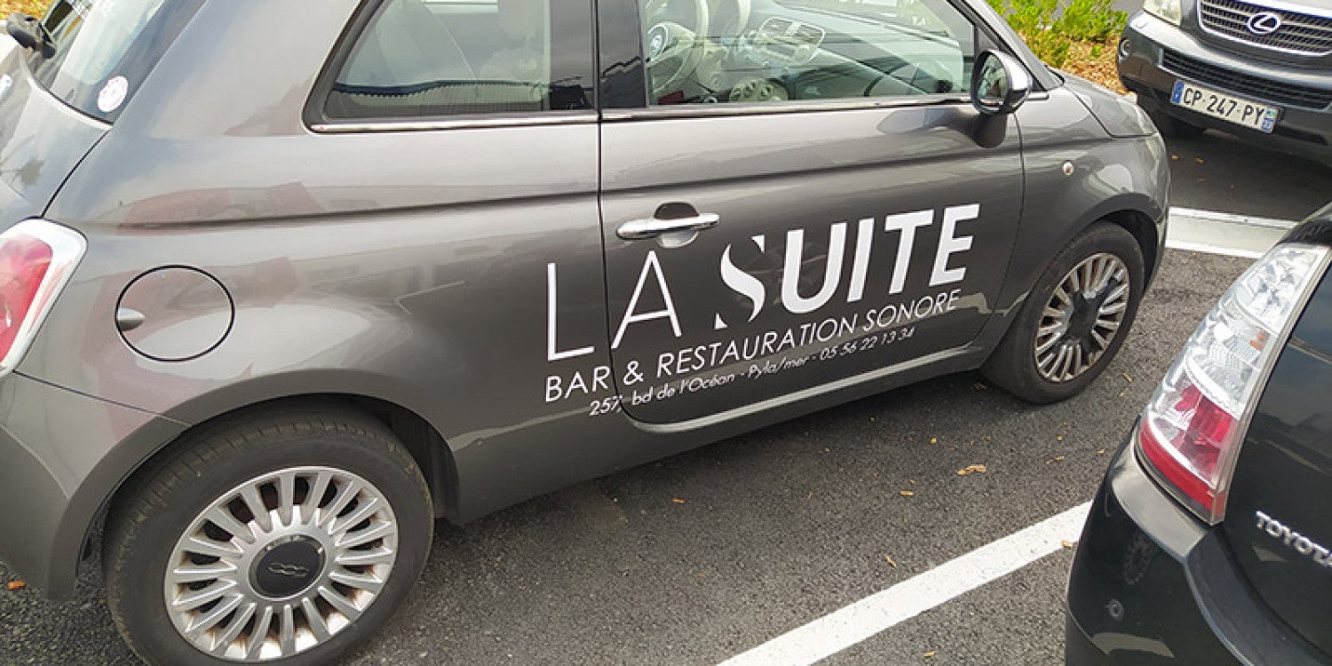 Lettrages véhicule
