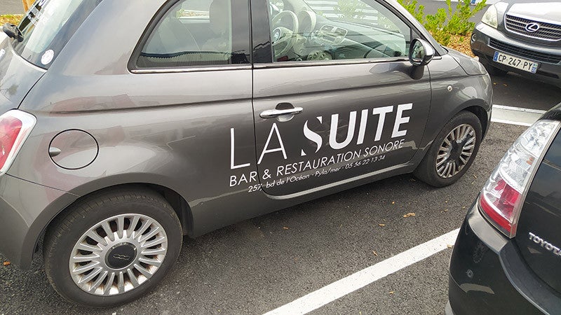 Lettrages véhicule
