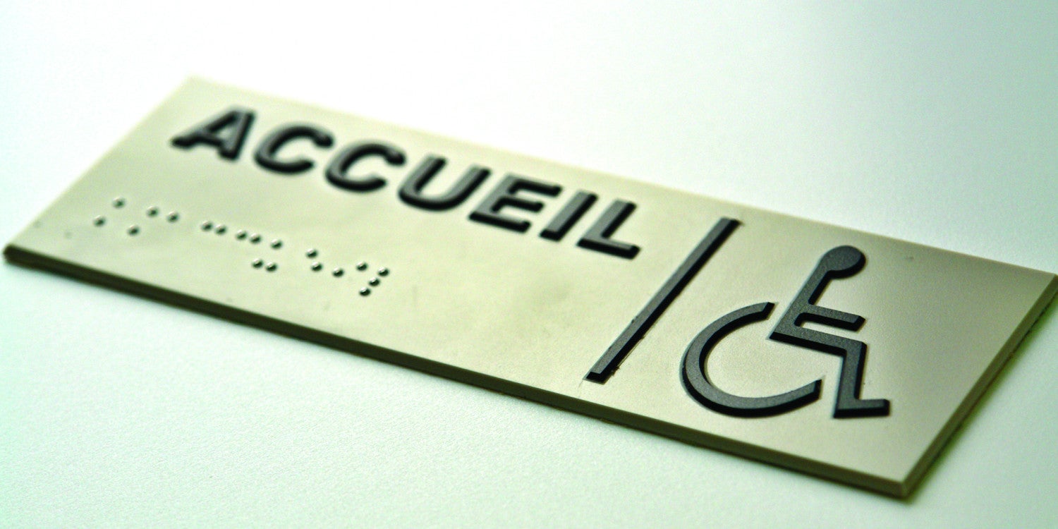 Signalétique Braille