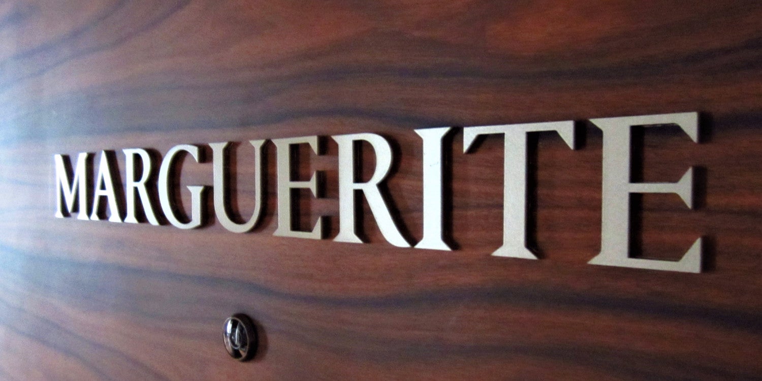 Lettres découpées