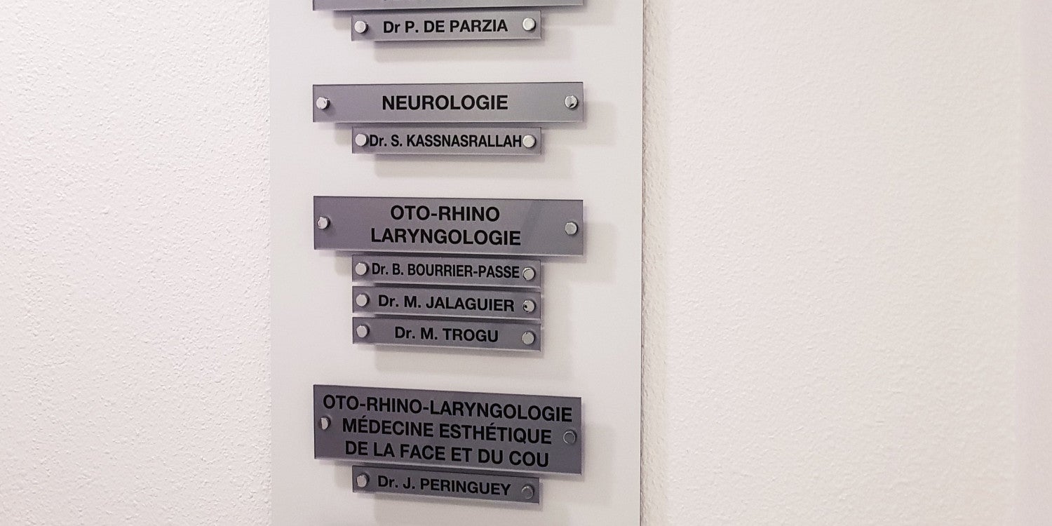 Plaque Professionnelle