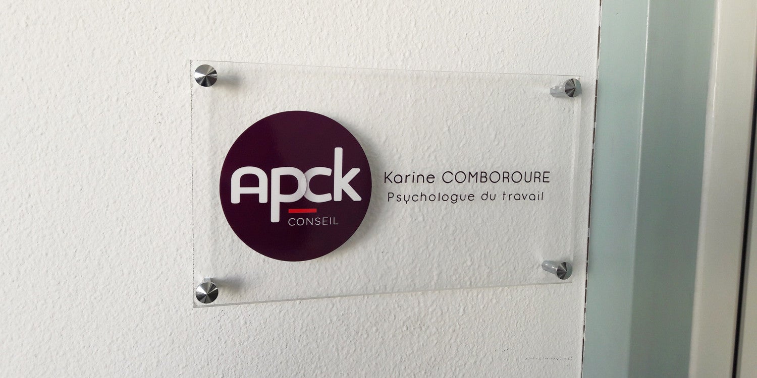 Plaque Professionnelle