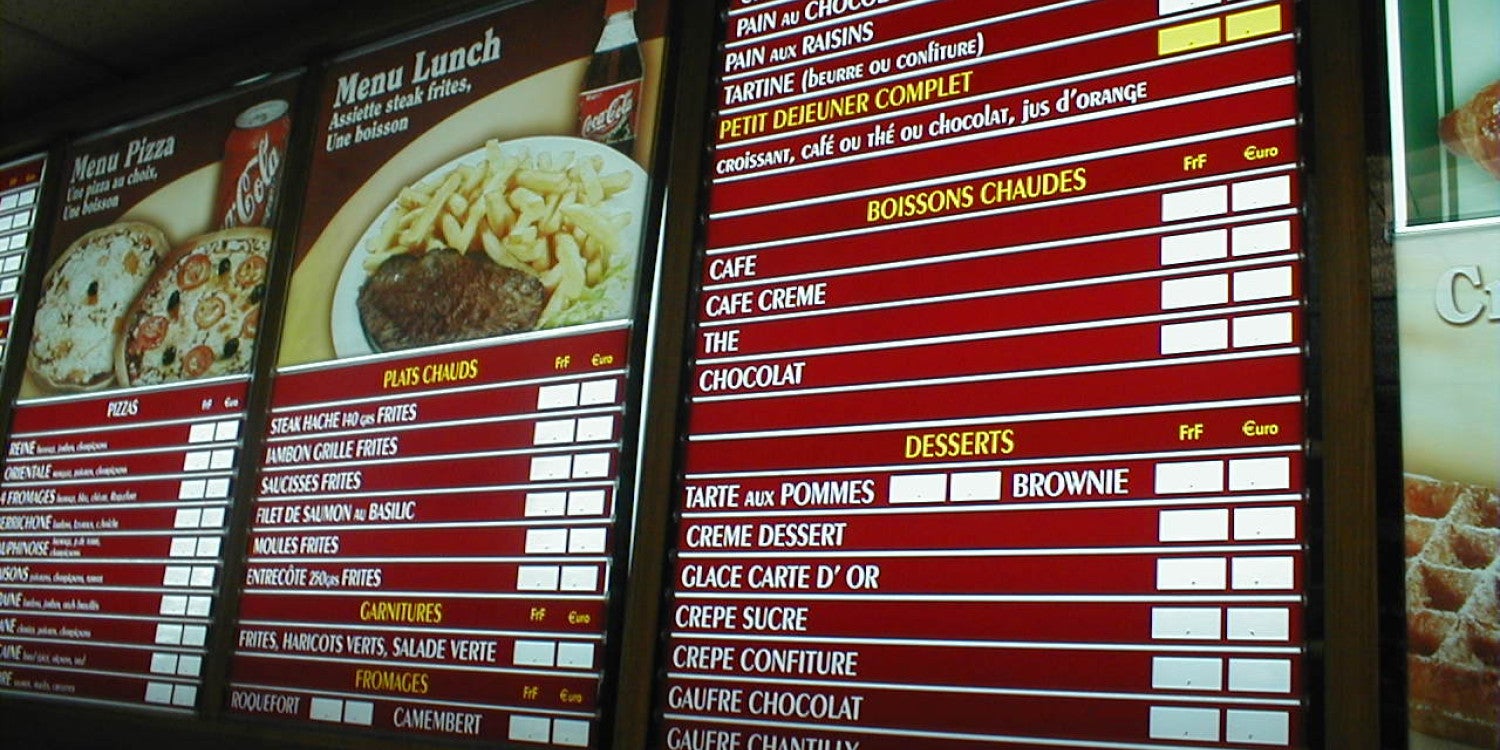 Menu Board