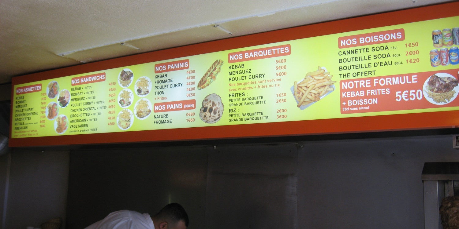 Menu Board