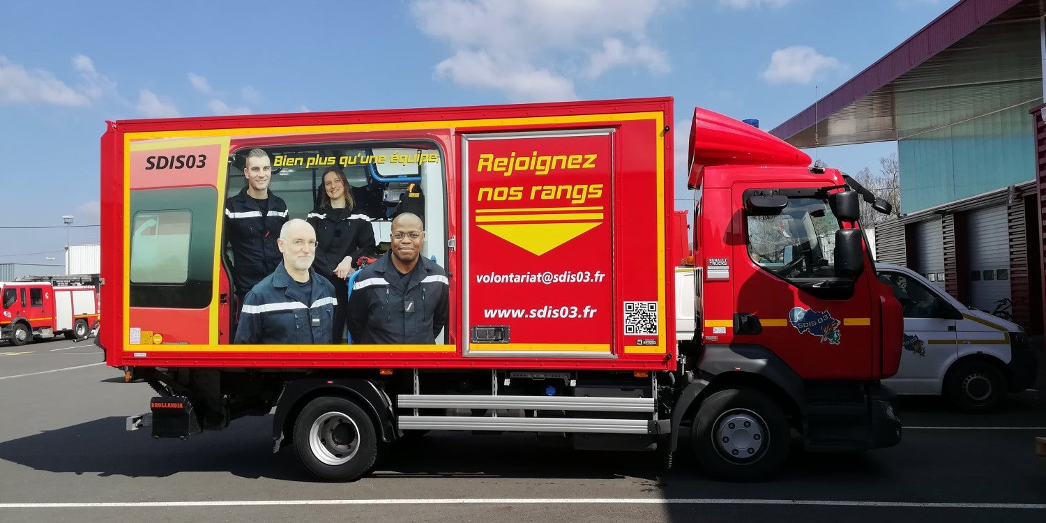 Lettrage camion