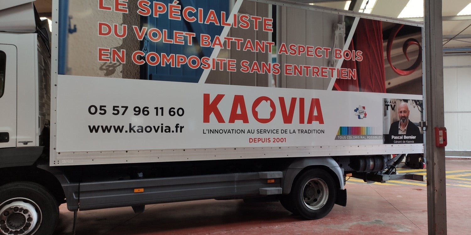 Lettrage camion