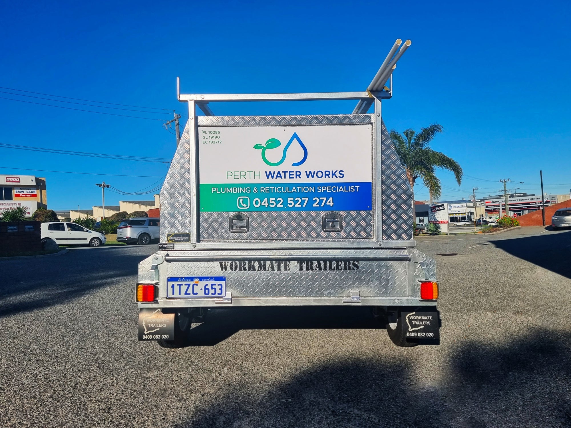 Perth Water Works Trailer Signage