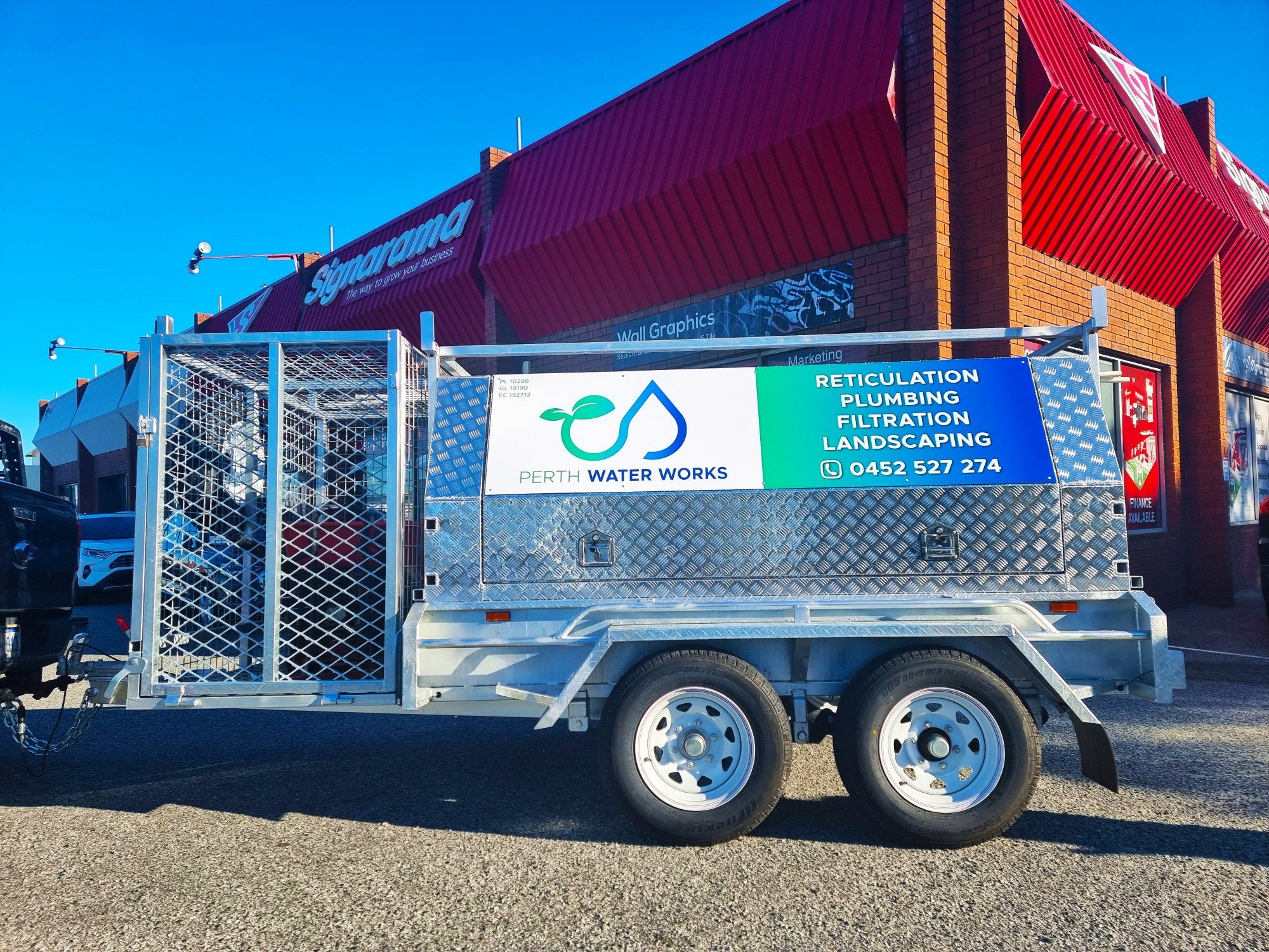 Perth Water Works Trailer Signage