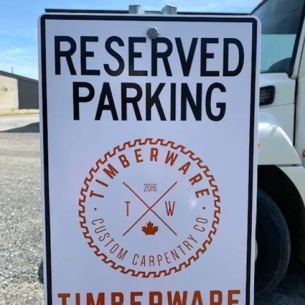 Reserved Parking Timberware Sign