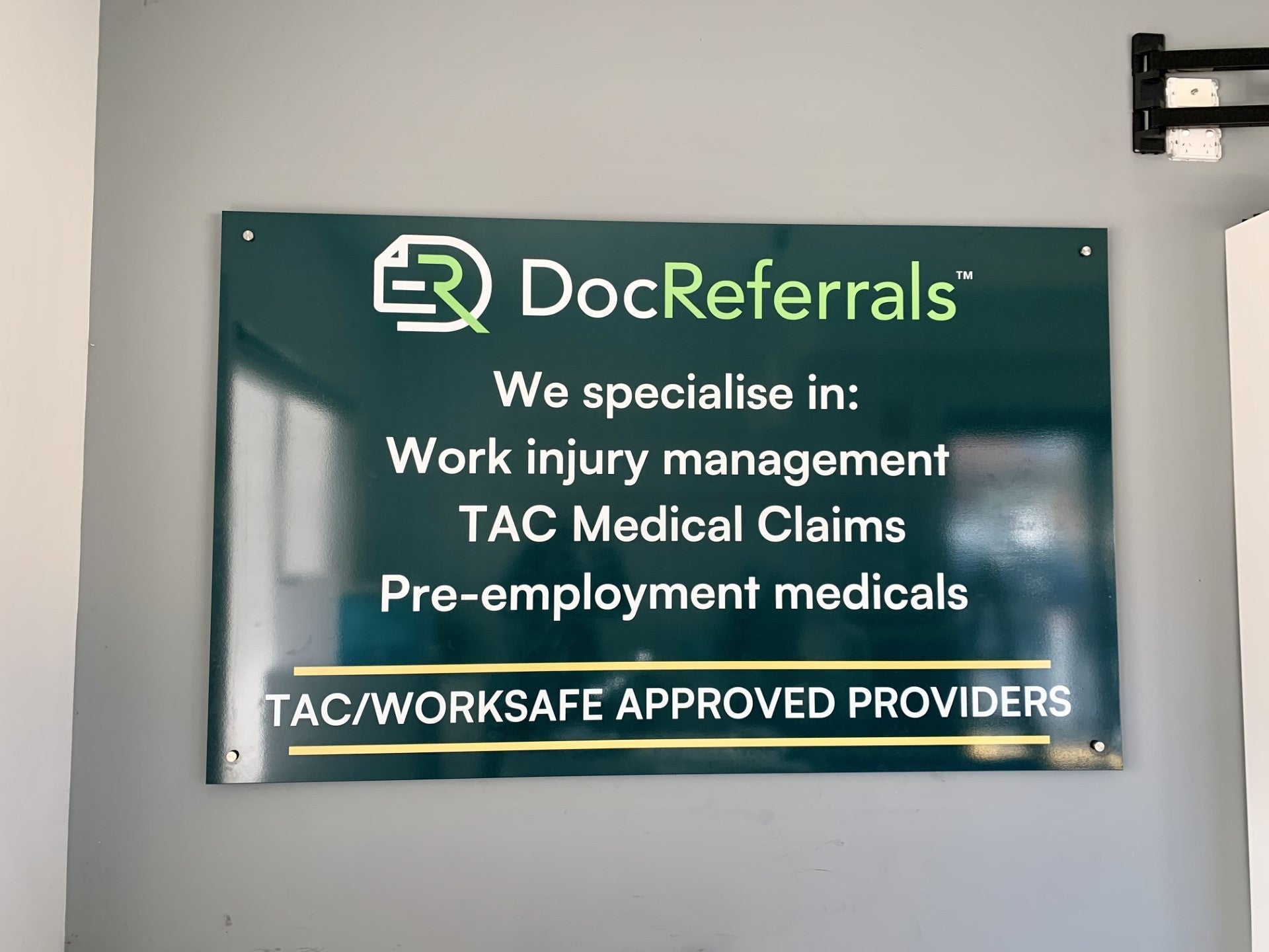 Building Signage - DocReferrals - Preston.