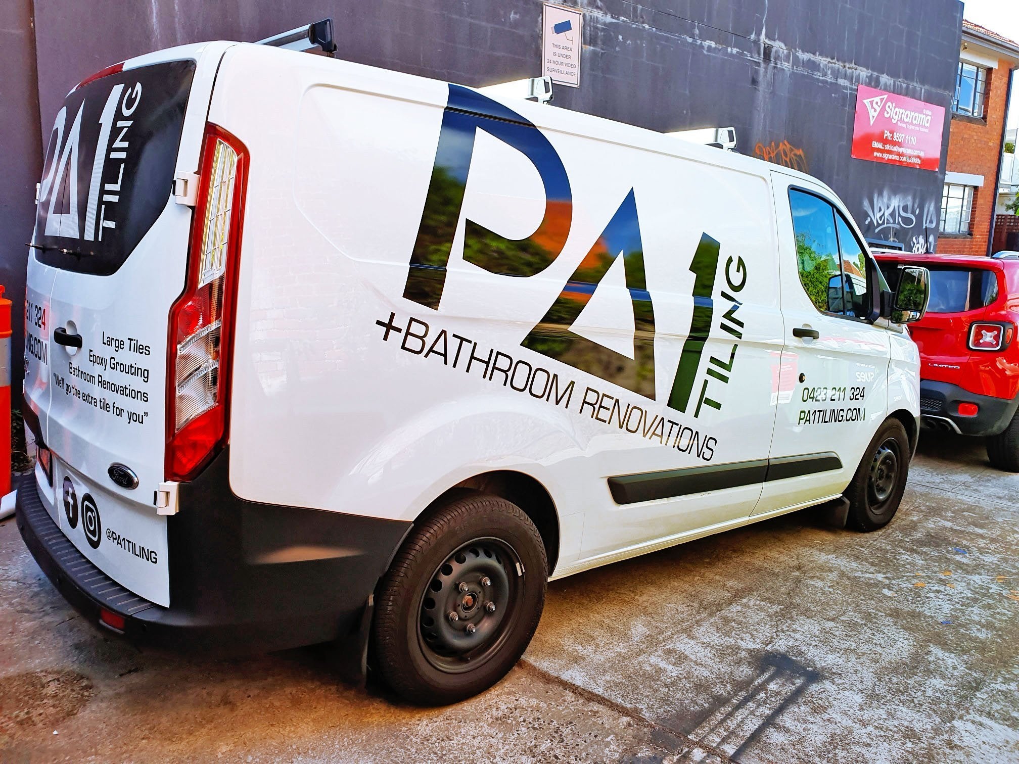 High Contrast Van Graphics for PA1 Tiling