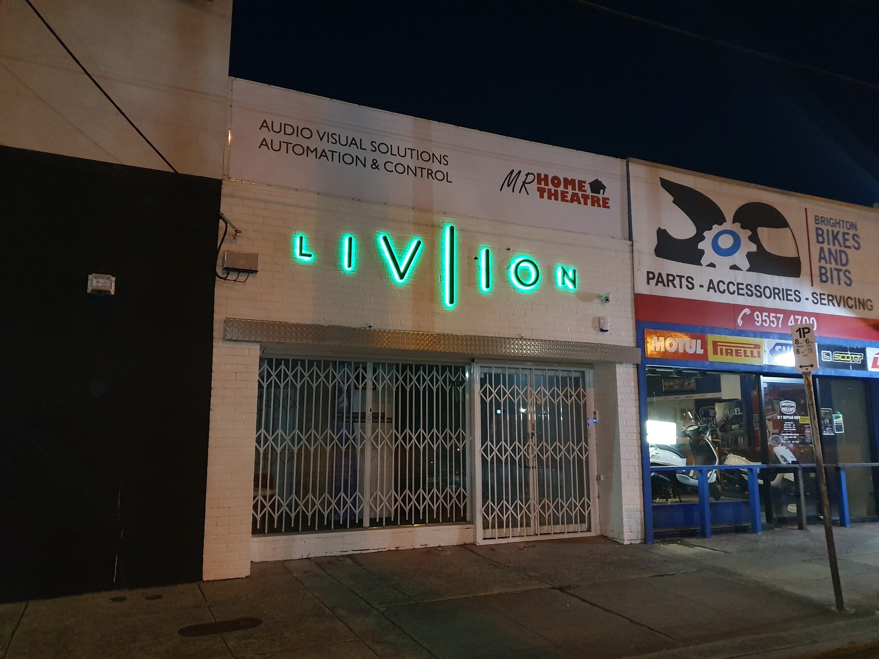 Colour-Changing LED Sign for LIVIION
