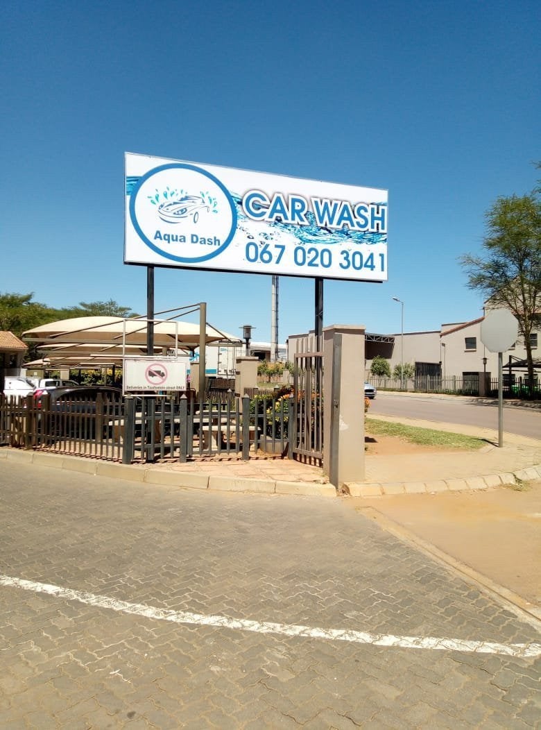 Aqua Dash Car wash - Banner sign