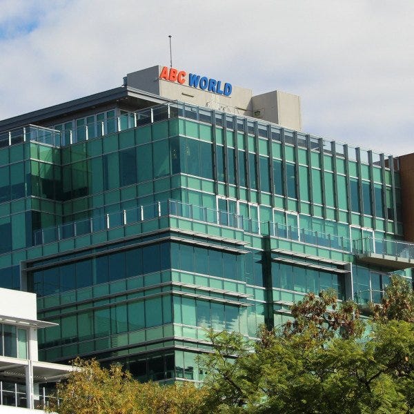 ABC World rooftop signage