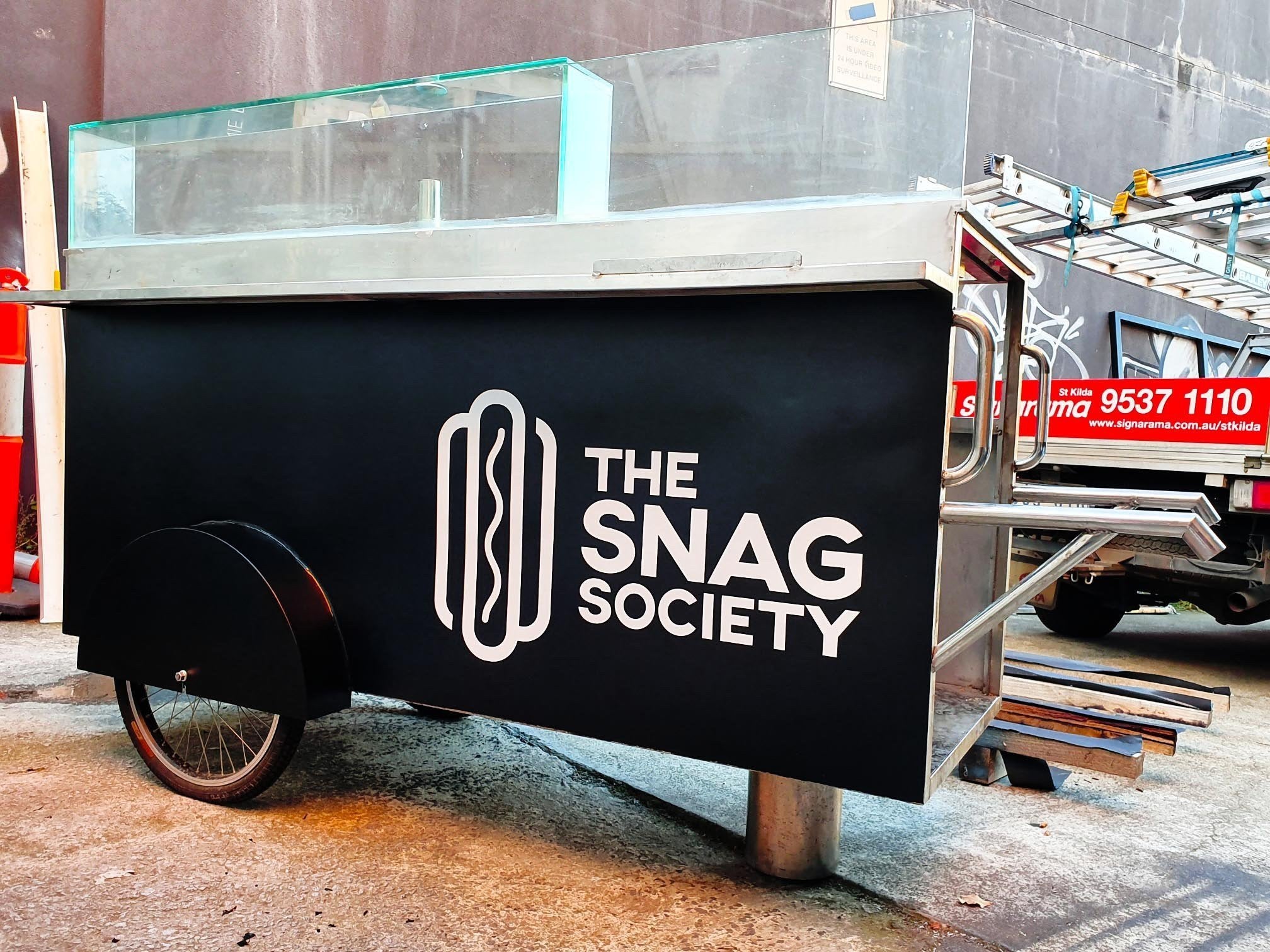 Signs for all items. A food trolley wrap by Signarama