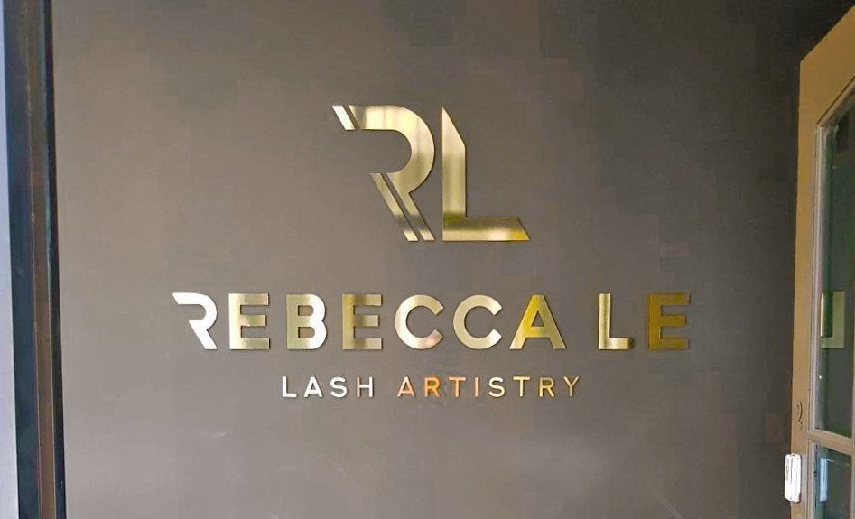 3D Acrylic Graphics with Gold Vinyl Finish