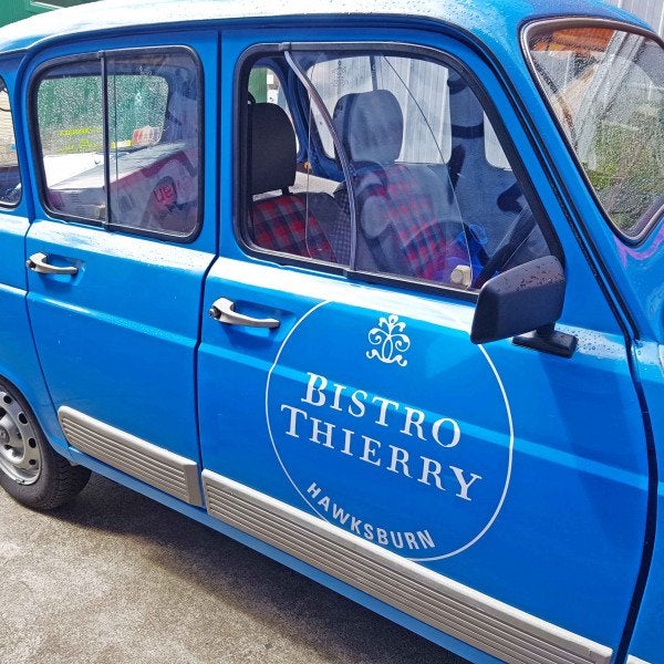 Understated Vehicle Lettering for Bistro Thierry