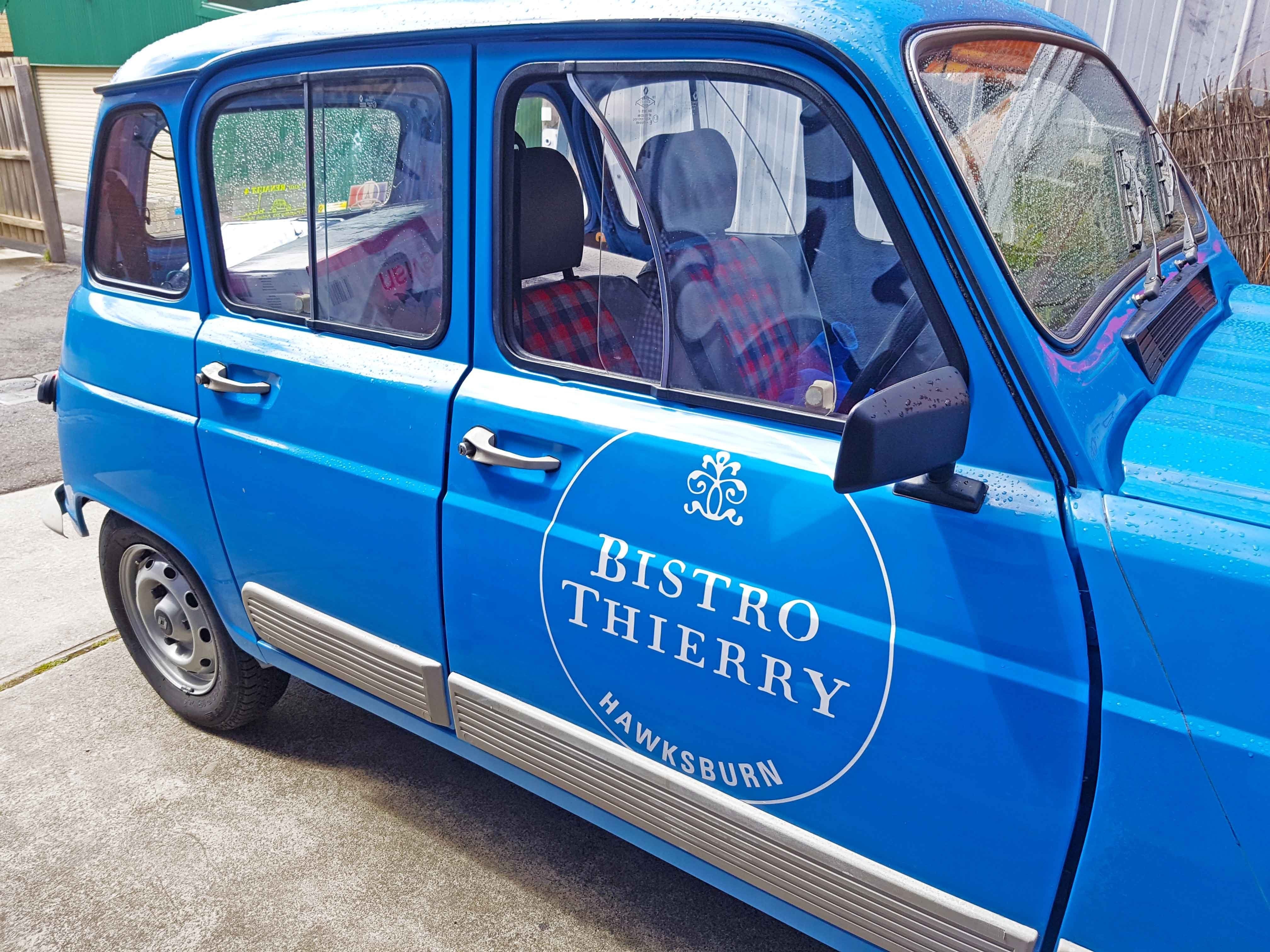 Understated Vehicle Lettering for Bistro Thierry
