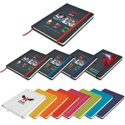 Venture A5 PU Notebook with Elastic Closure