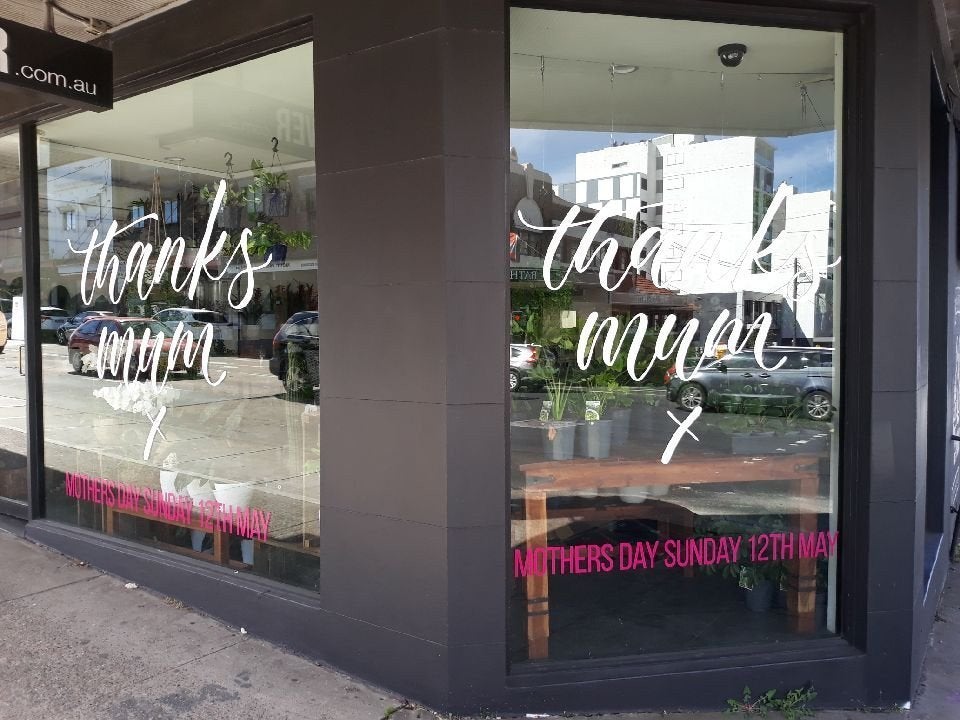 Mothers Day - Store Window Decals