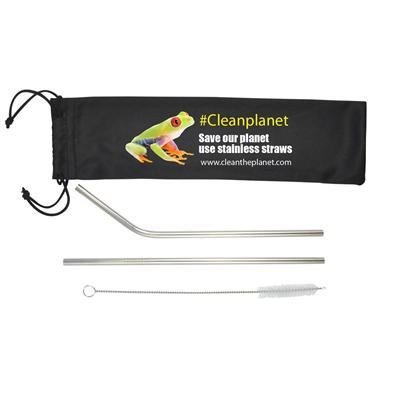 Stainless Steel Straws in Pouch