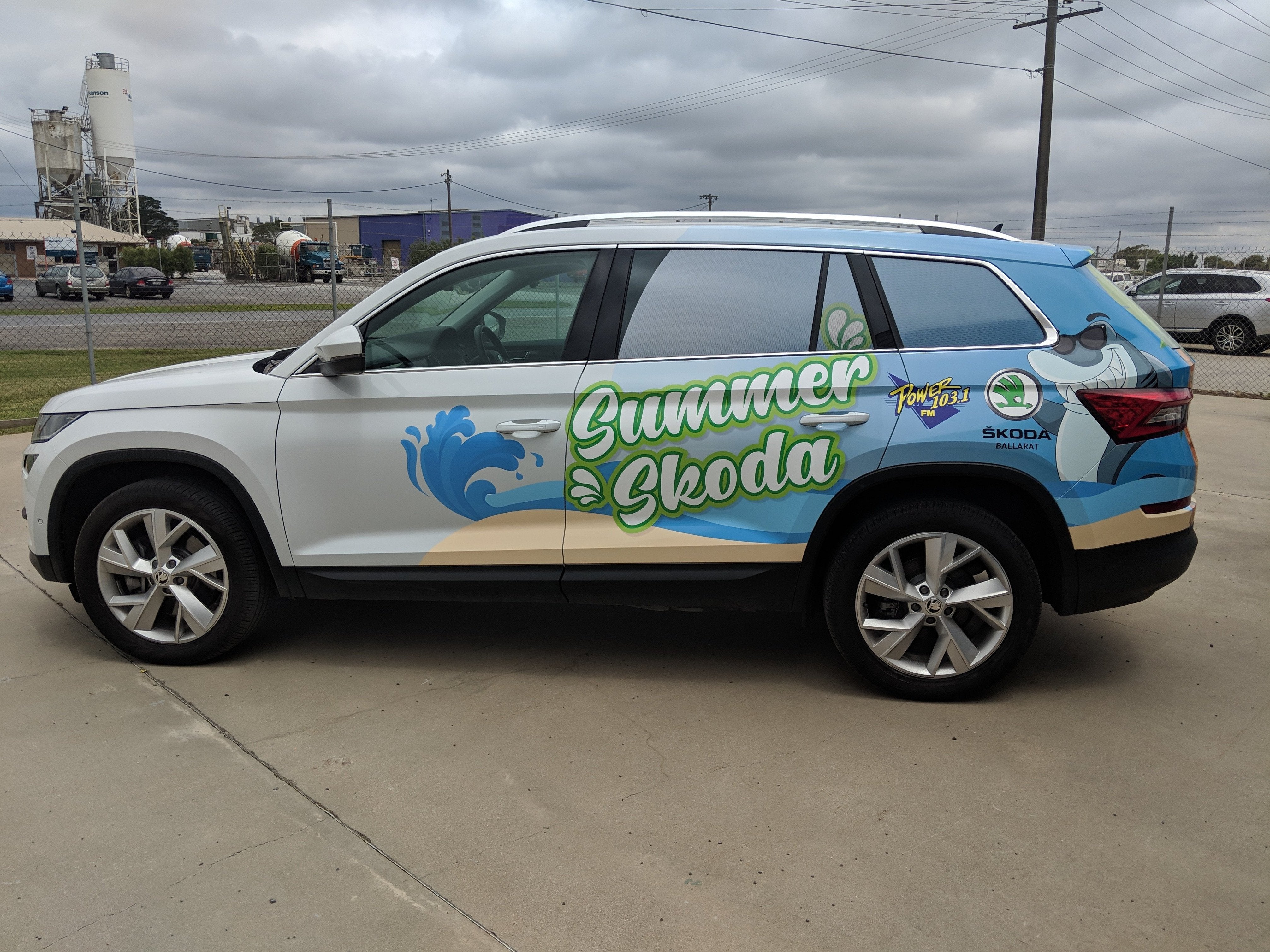 Summer Skoda Partial Wrap